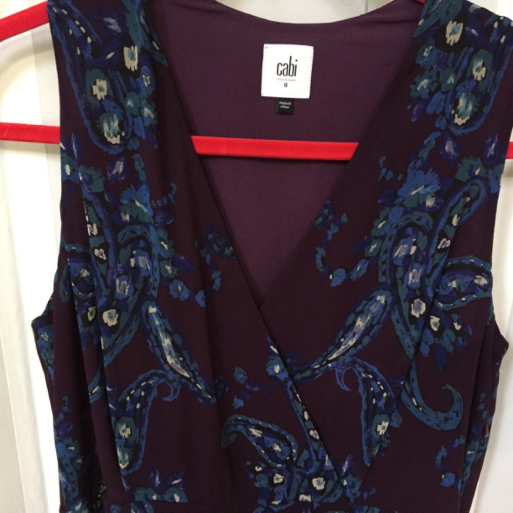 CAbi Purple and Blue Midi Dress - Picture 5 of 16